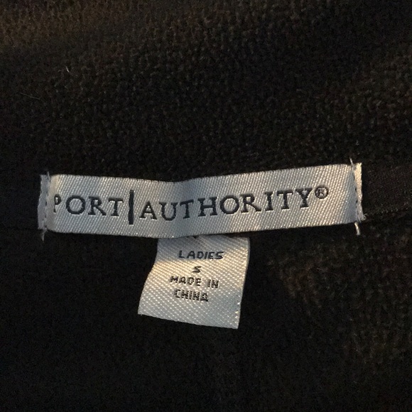 Embroidered Fleece Zip Collared Sweatshirt - Picture 5 of 5